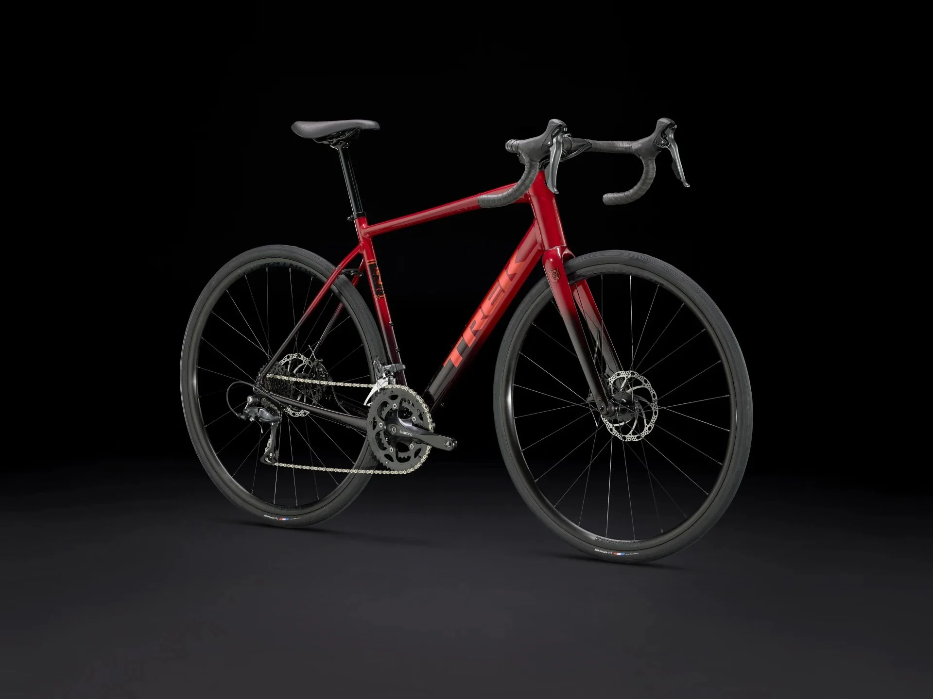 Trek Domane AL 2 Crimson to Dark Carmine Fade - Image 2