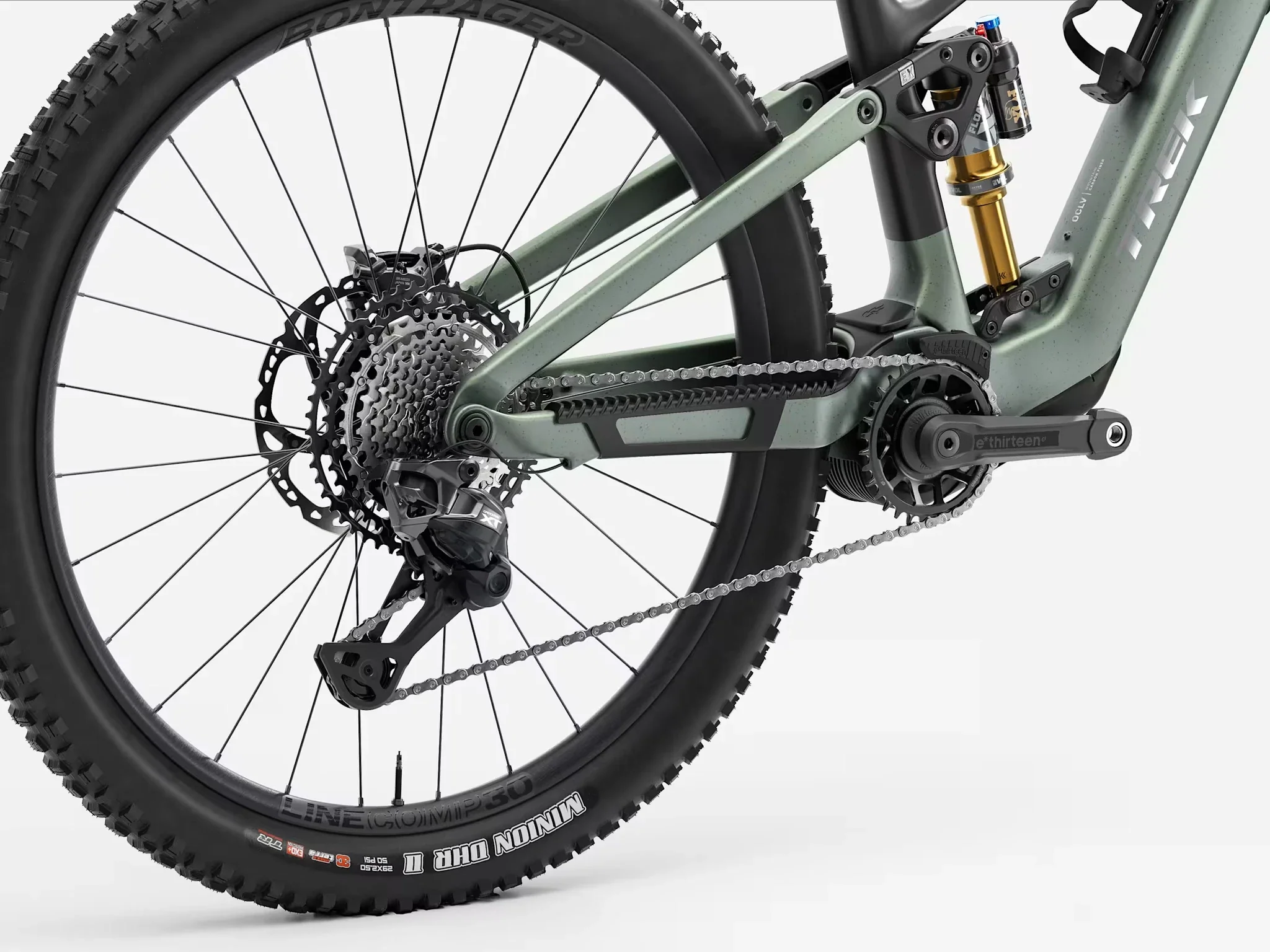 Trek Fuel+ EX 9.8 XT Di2 Gen 2 Lichen Green/Keswick Green Splatter 2027 - Image 4