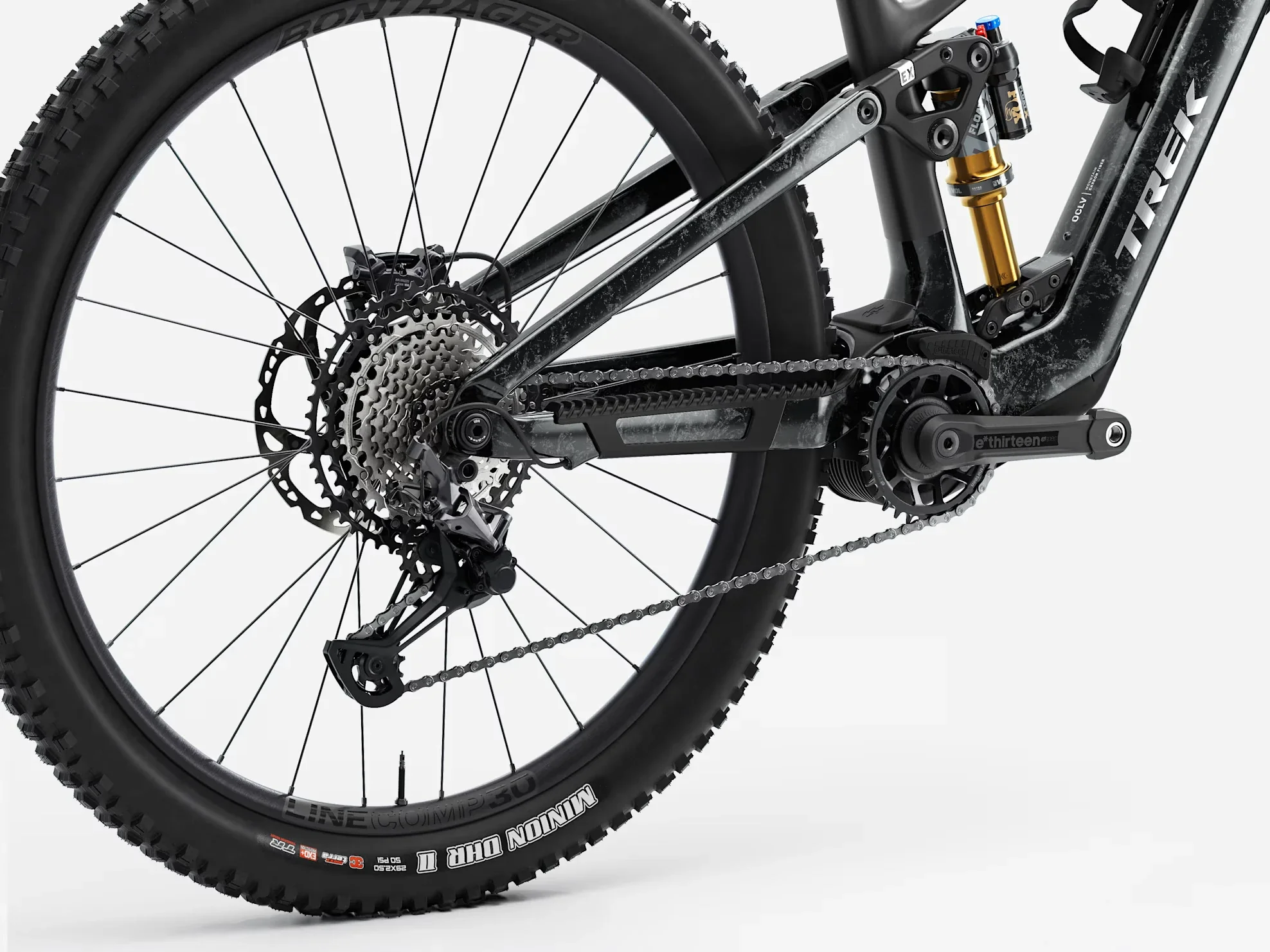 Trek Fuel+ EX 9.8 XT Gen 2 Carbon Smoke/Lithium Grey Marble 2027 - Image 4