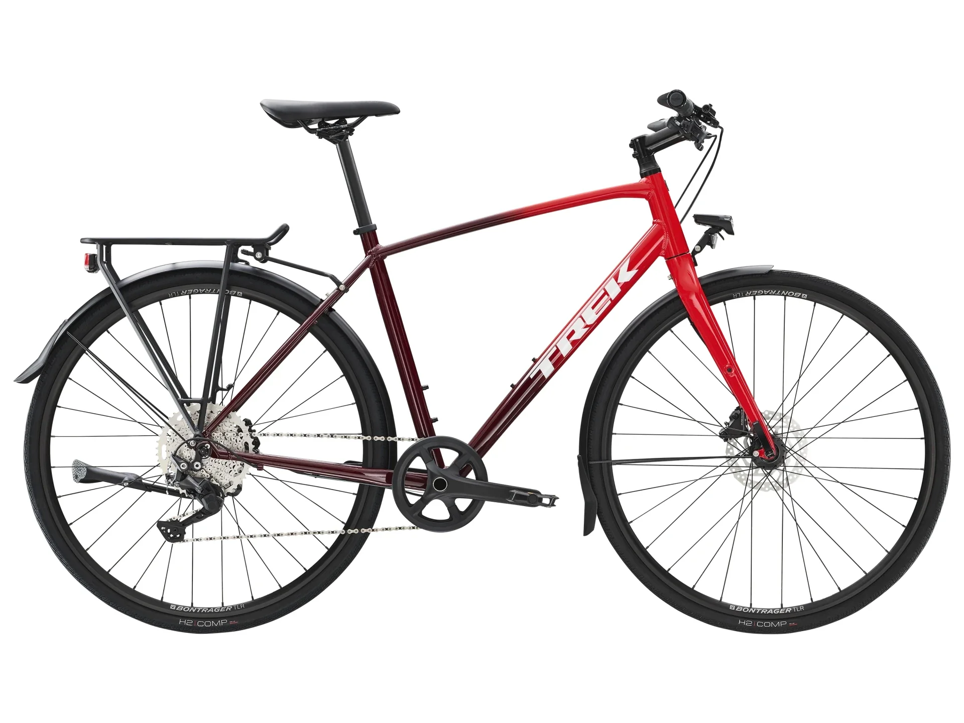 Trek FX 3 Disc Equipped Viper Red to Cobra Blood Fade