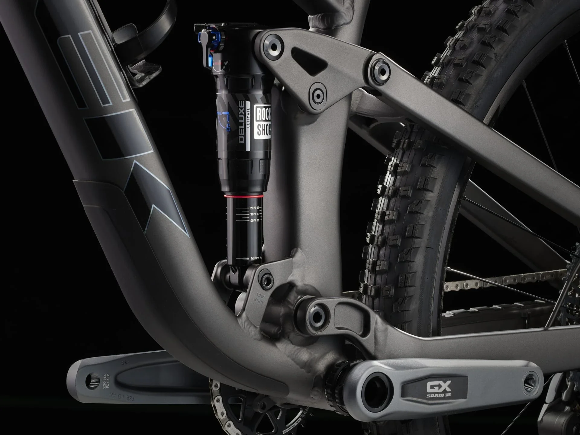 Trek Top Fuel 8 GX AXS T-Type Matte Dnister Black - Image 5