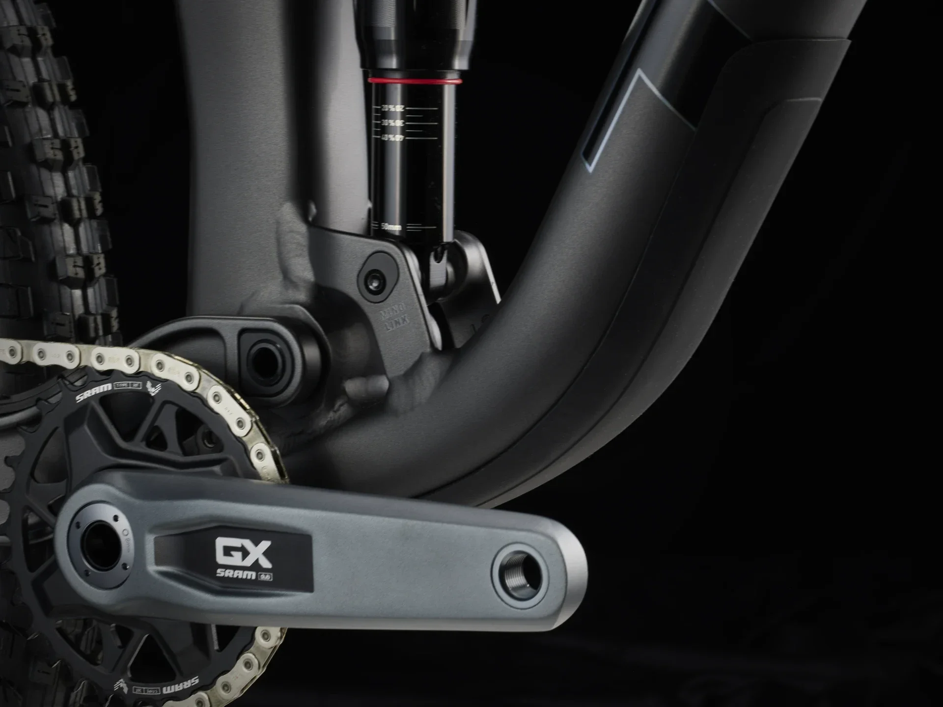Trek Top Fuel 8 GX AXS T-Type Matte Dnister Black - Image 7