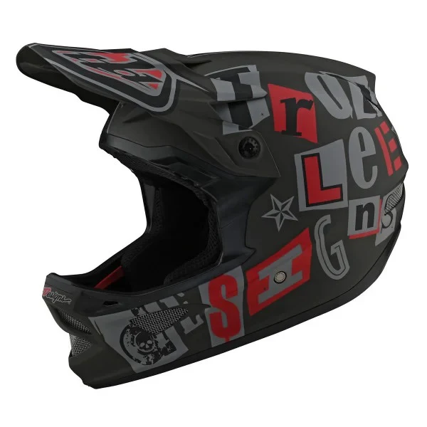 Troy Lee Designs D3 Fiberlite Helmet Anarchy - Image 4