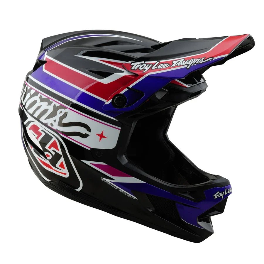 Troy Lee Designs D4 Polyacrylite MIPS Helm Linear - Image 2