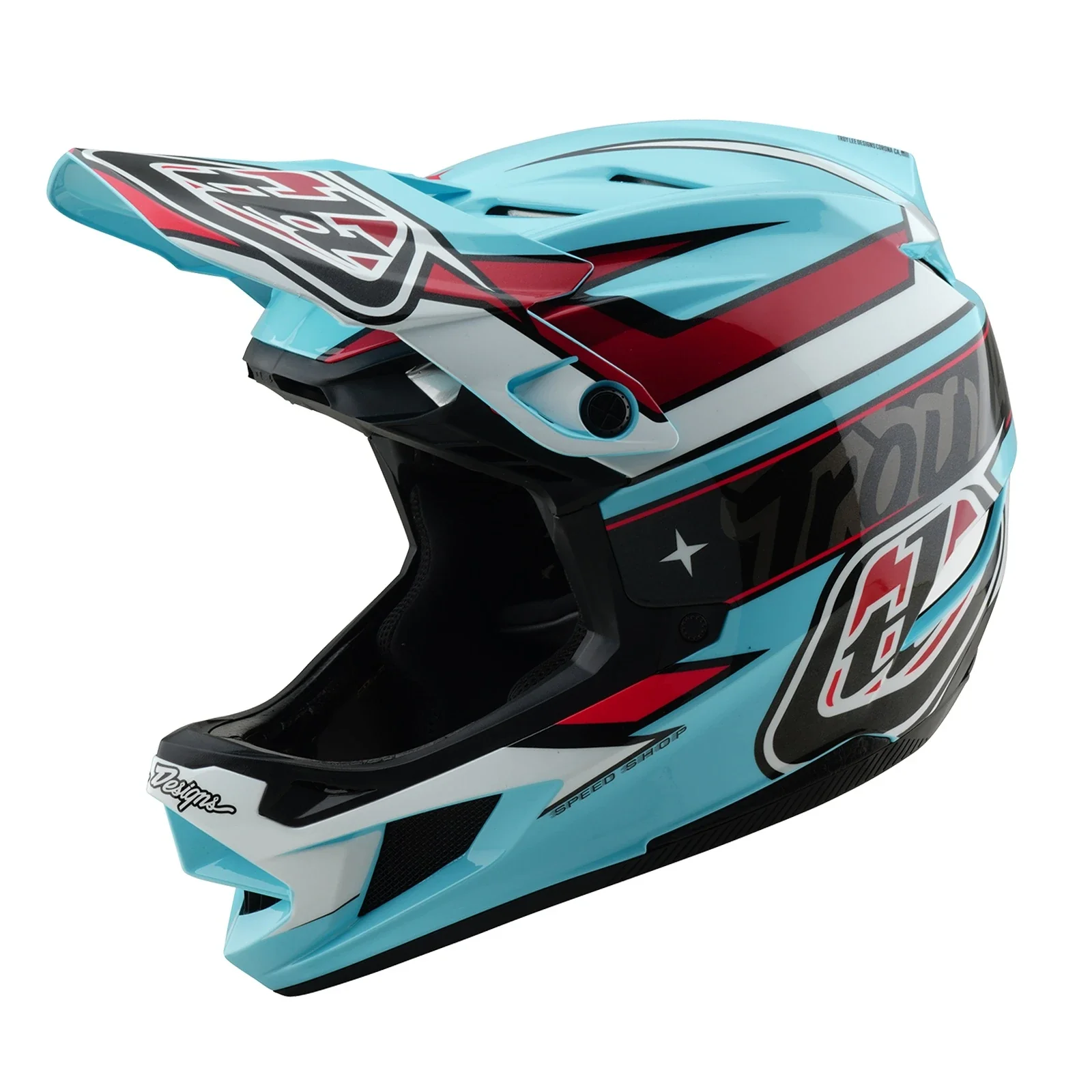 Troy Lee Designs D4 Polyacrylite MIPS Helm Linear - Image 5