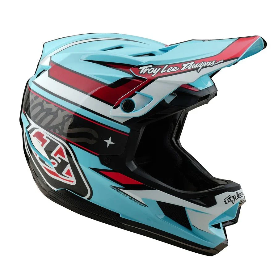 Troy Lee Designs D4 Polyacrylite MIPS Helm Linear - Image 6